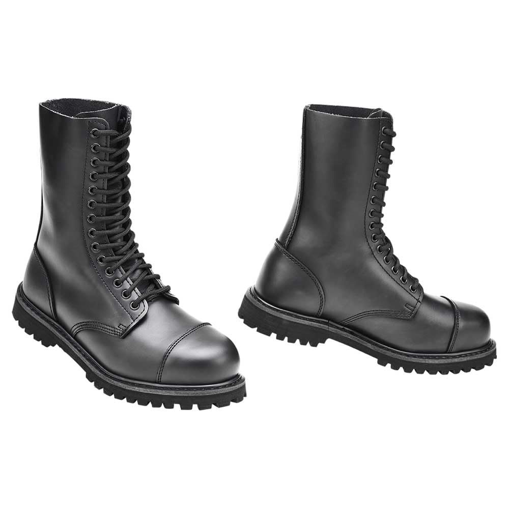 Brandit Unisex's Vegantom 14 Eyelet Military & Tactical Boot, Black 14 Eylets, 10 UK