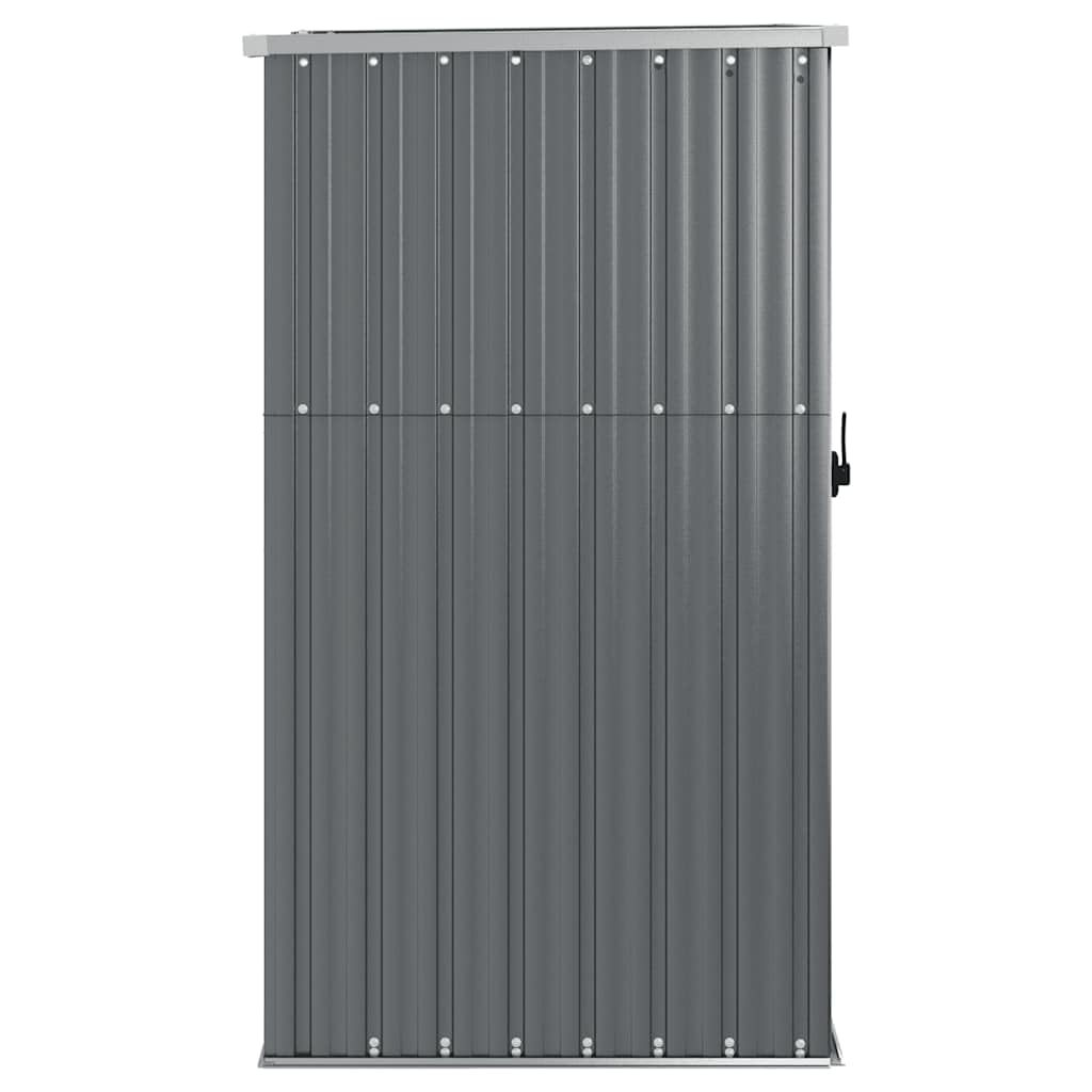 vidaXL Capanno per Attrezzi Grigio 88x89x161 cm in Acciaio Zincato