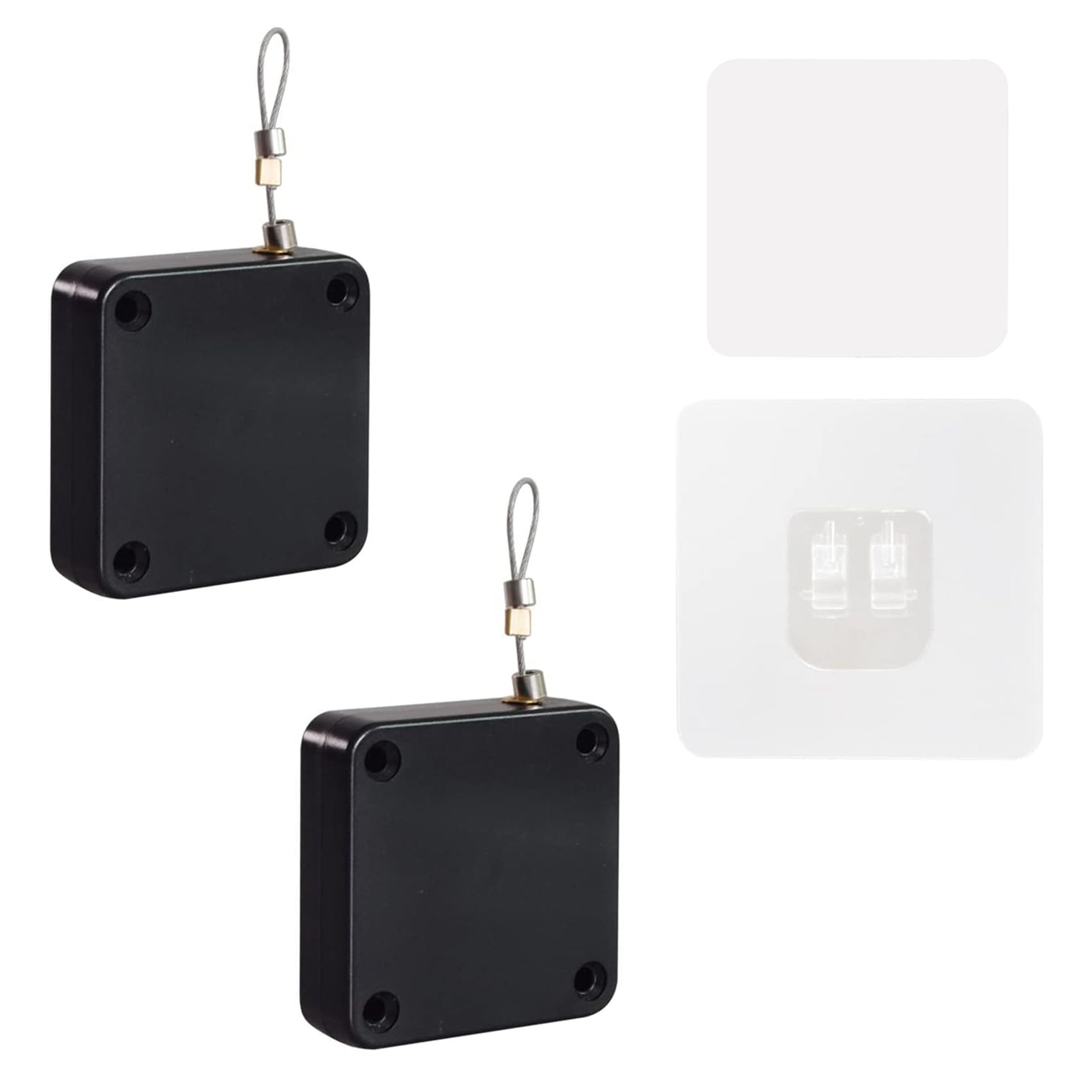 Tiyao 2 Pcs Punch-Free Automatic Door Closer Automatic Door Closer With Tunnel Pull 500G