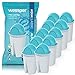 Wessper Cartucce Filtranti per Acqua Alcalina Compatibile con BRITA Classic, Dafi Classic, Dafi Atria, Aquaphor Standard – Confezione da 10