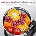 Slow Juicer-AOBOSI 250W Entsafter-Entsafter gemüse und obst testsieger mit 103 MM Einfüllschacht und 2 metallfreien Filtern-1.2L Saftpresse elektrisch mit 2 Patenten,Schwarz