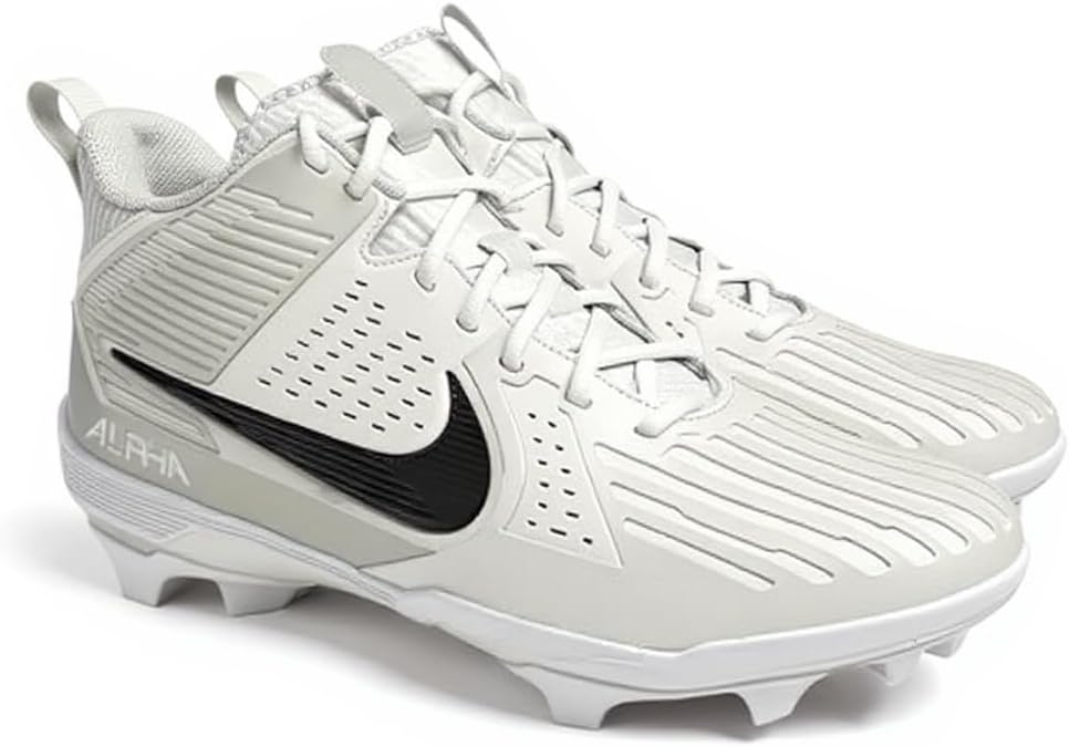Nike Alpha Menace Strong Men's Football Cleats 'White Metallic Silver TB' (IB2572-106) - Size 13 - Image 4