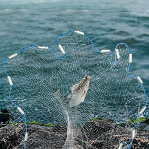 Filet de pêche pour appâts résistant aux courants des rivières