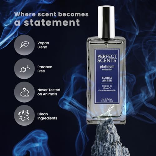 Perfect Scents Fragrances | Inspired by Chanel’s Coco Mademoiselle | Platinum Collection | Floral Amber | Women’s Eau de Parfum | Vegan, Paraben & Phthalate Free | Never Tested on Animals | 3.4 Fl Oz - Thumbnail 4