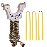 HBG High Velocity Powerful Slingshot Hunting Stainless Steel Outdoor Y Aiming Point Slingshot, 5 Rem