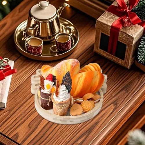 Plateau de service de Noël pour centre de table chaleureux