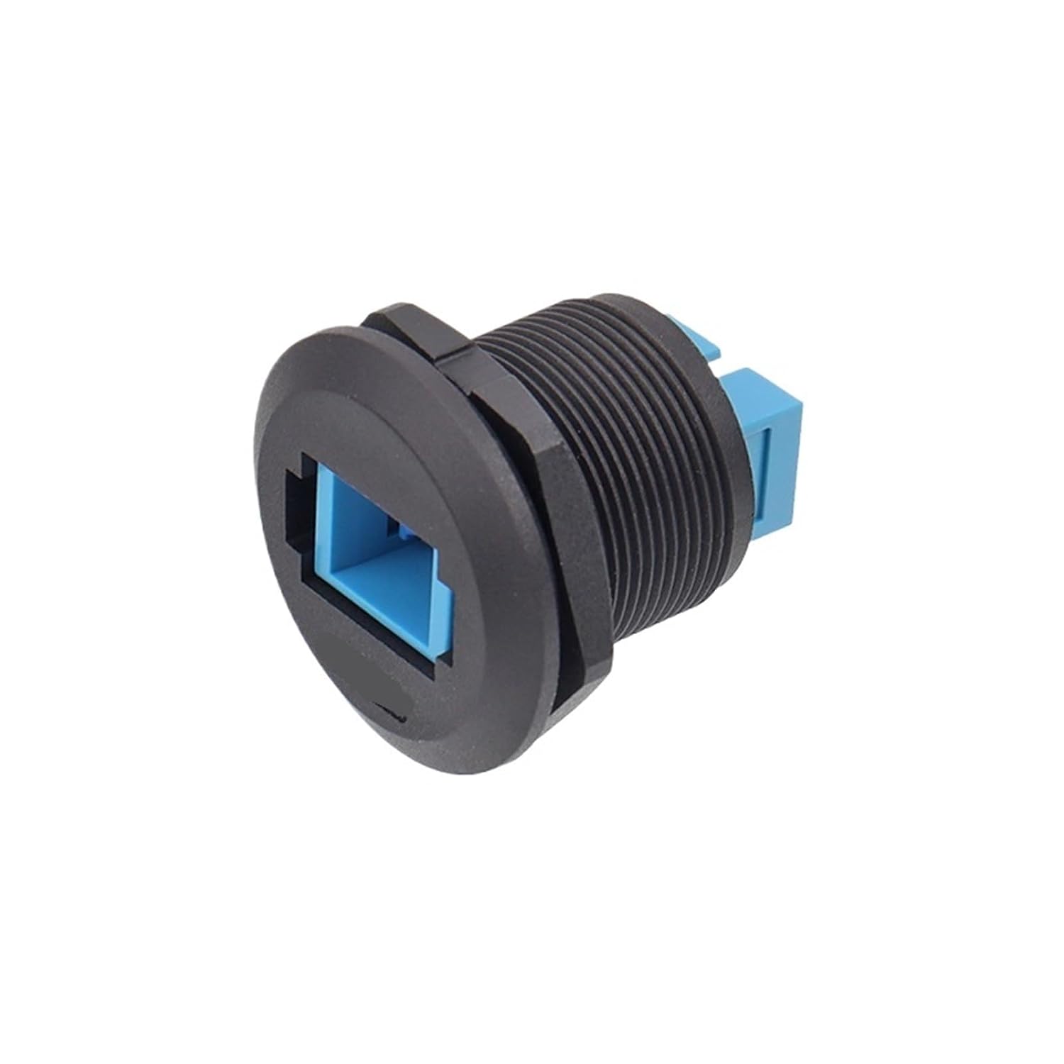 IP68 Network Threaded Fiber Optic Single Mode Double Core Panel Front Mount Female Socket Industrial Connector(EP-VS-ST-F2)