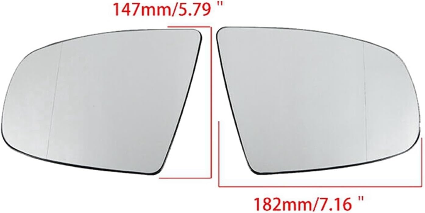 サイドミラーガラス Compatible With For X5 E70 E70 LCI 2007-2010 2011 2012 2