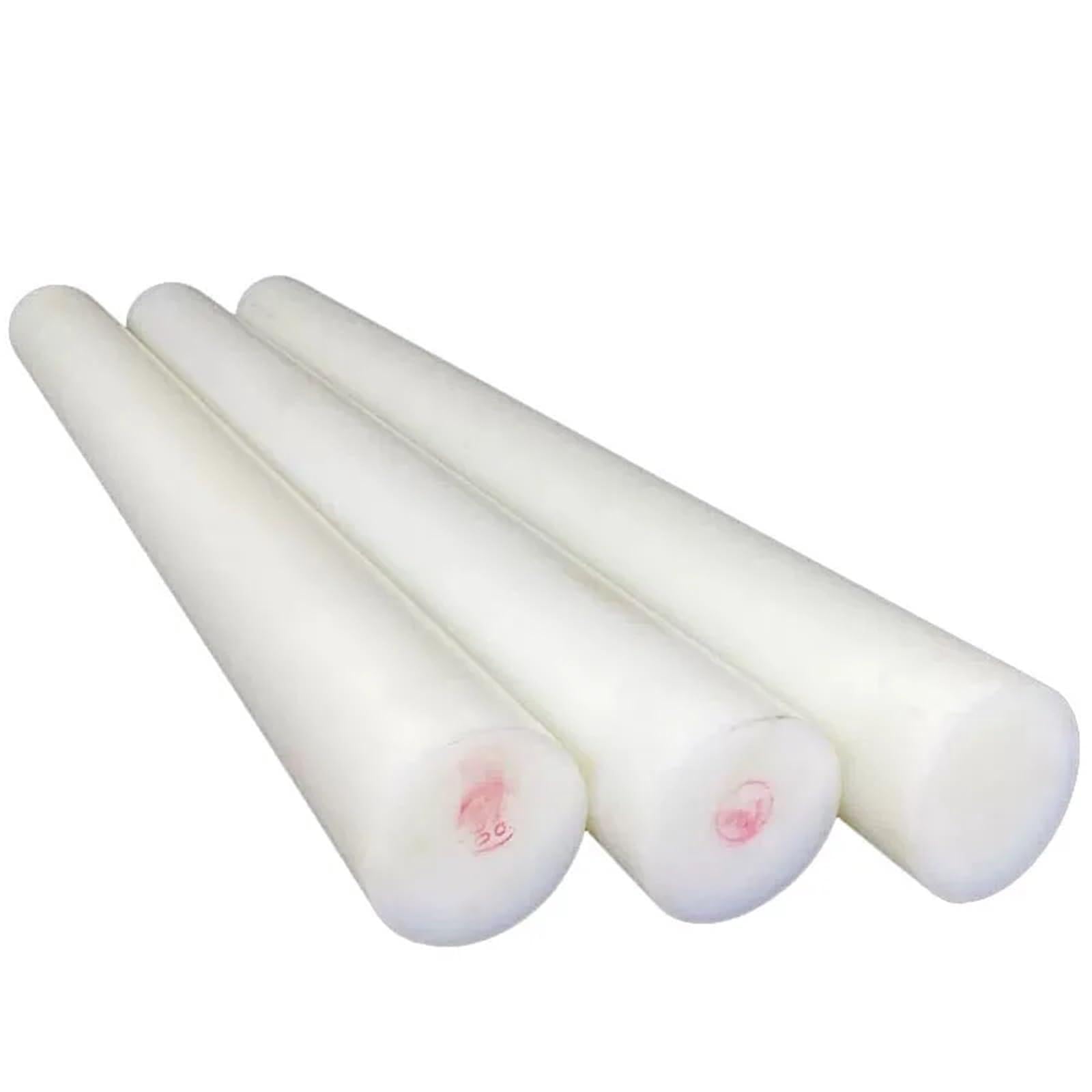 Nylon-Stab Weiße Polyamid-Kunststoff-Rundstangen PA6-Nylonstangen, verschleißfeste Vollzylinderstangen, Durchmesser 4 mm ~ 50, for die Bearbeitung von Teilmodellen(Diameter 50mm,Length 500mm)