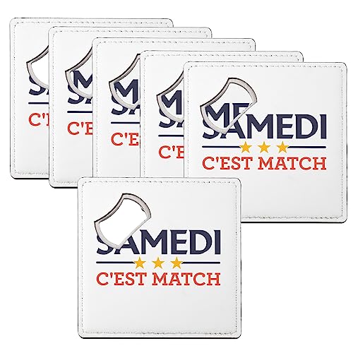 Sous-verre décapsuleur 92x92 mm : lot de 6 de qualité durable