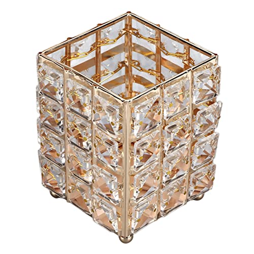 Crystal Brush Holder Makeup Brush Case Glitter Large Capacity Cylindrical Pen Holder Brush Rack Makeup Brush Holder Makeup Brush Storage Brush Holder Accessories Storage by OUCRIY - Image 8