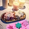 Christmas Snowflake Silicone Molds 2Pcs Making Handmade Soaps Baking Cake Pans Cookie Tray Chocolate Candy Moulds Christmas Candle Bath Bomb Molds Holiday Party Decoration Supplies #4
