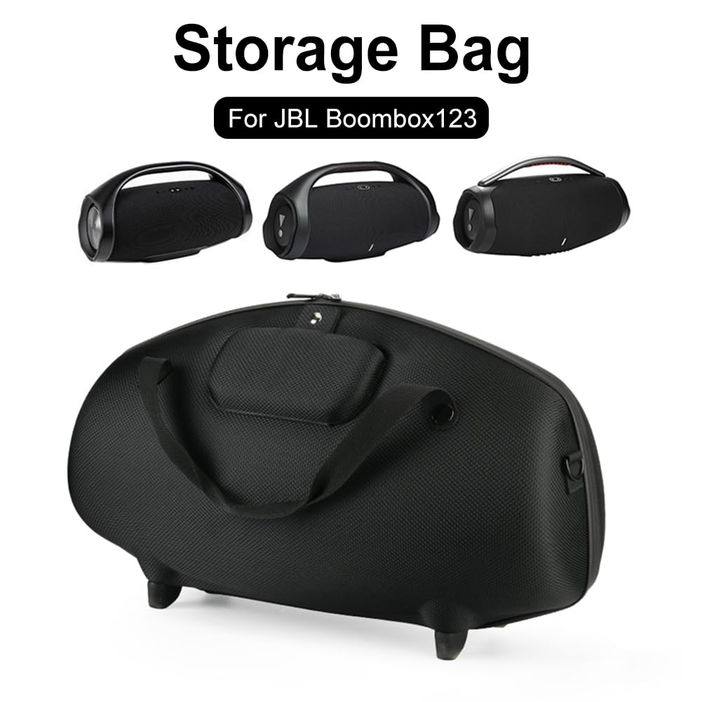 Harte Reisetasche für Boombox 1, 2, 3, Lautsprecher, Tragetasche, stoßfest, schützende Reisetasche, kratzfest, mit Schultergurt und Griff