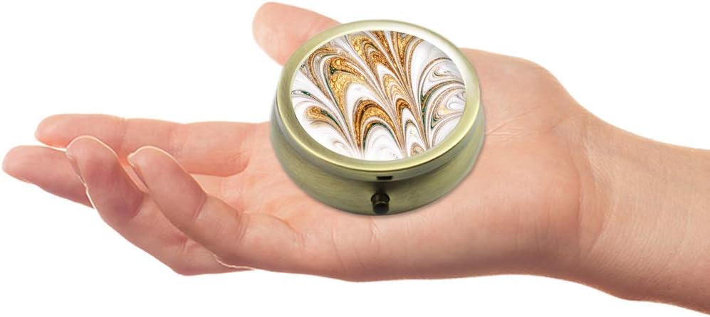 Pill Case - Cheliz Compact 3 Compartment Medicine Case, Pill Box for Pocket or Purse(1-Splashing Ink1)