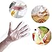 Produktbild Milopon Einmalhandschuhe Folienhandschuhe Transparente Lebensmittelqualität Kunststoff Handschuhe Verpflegung Schönheit Essen und Küche 500pcs