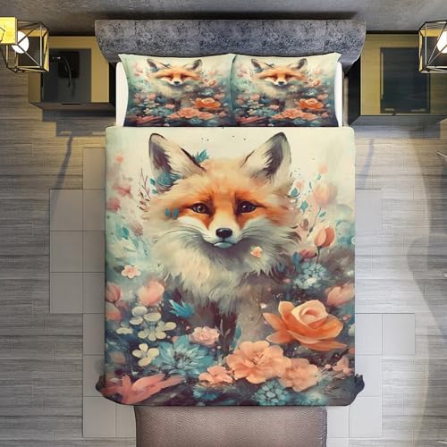 Housse de couette renard king size en microfibre de qualité supérieure - 5