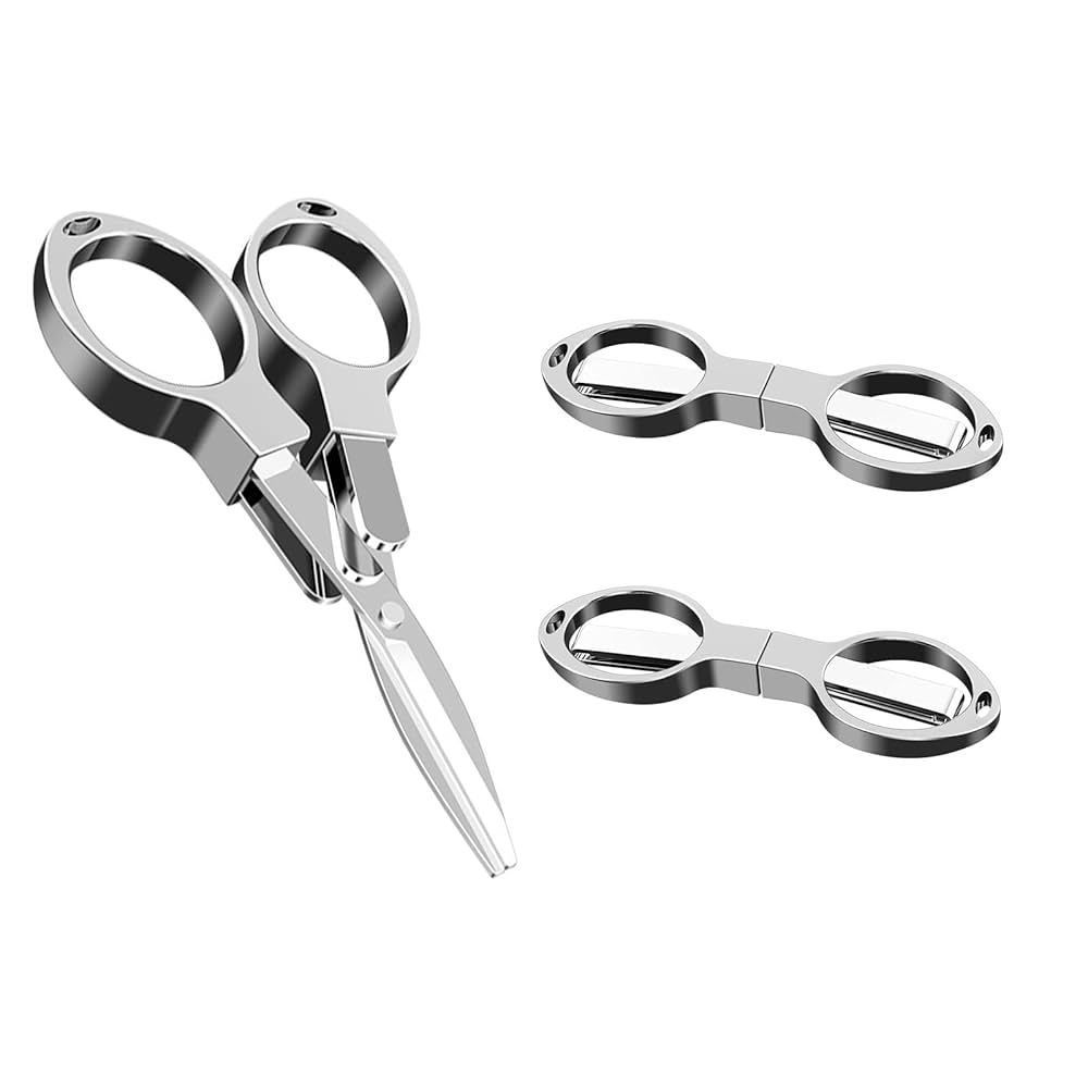 Amazon.co.jp: SHULLIN 2個 メガネ型携帯ハサミ 超小型 折り畳み