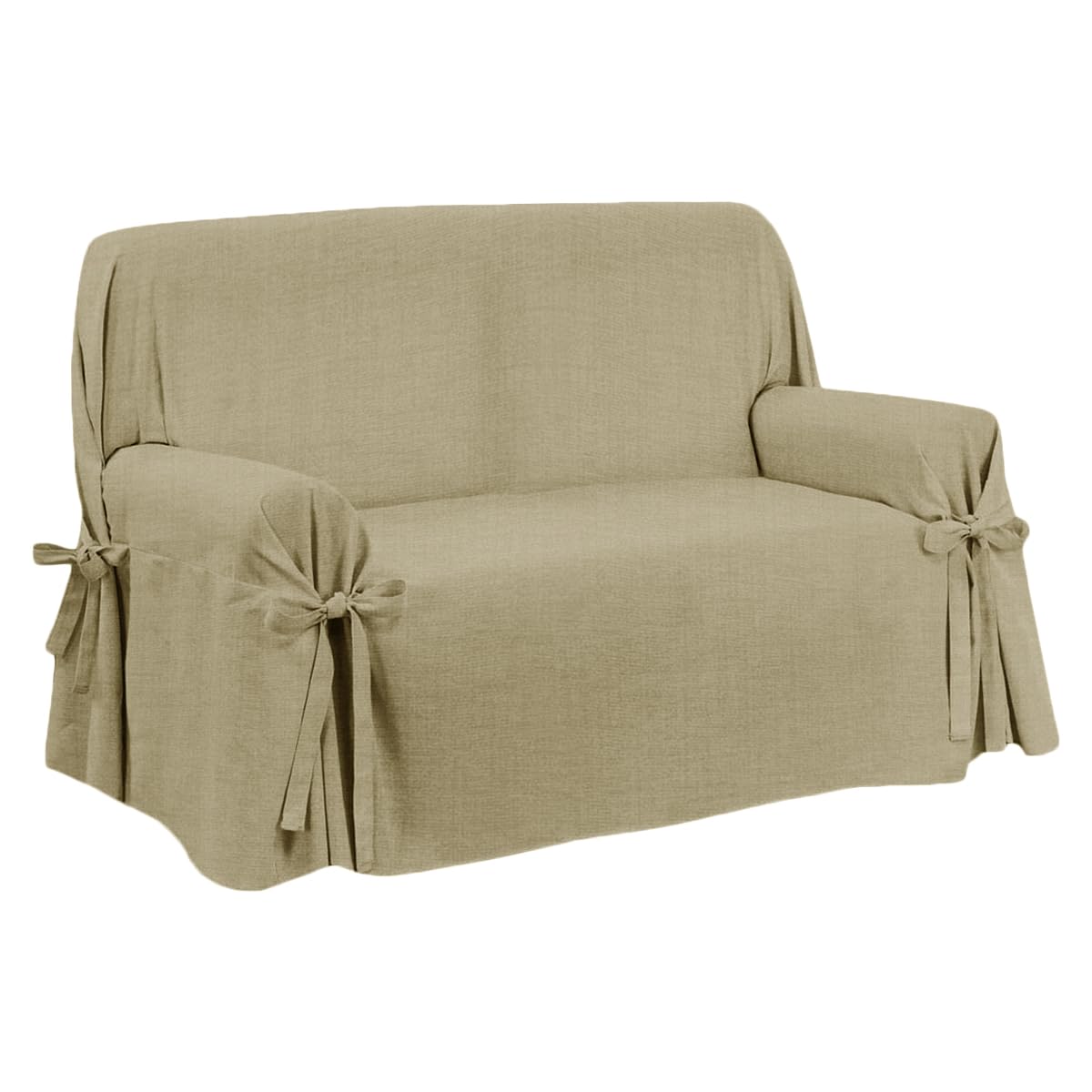 comfortly NOCKEBY - Copridivano a 2 posti con chaise longue destro, di ricambio, realizzato a mano, compatibile con divano NOCKEBY con chaise longue sul lato destro, solo fodere (misto lino, lino