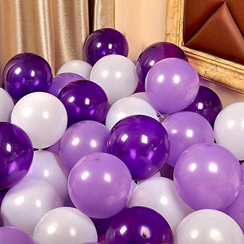 Maylai 84 Pcs Purple Balloons Different Sizes 18/12/10/5 Inch Latex Balloon Garland Arch Kit For Halloween Christmas Thanksgiving Baby Shower Wedding Birthday Bride Balloon Party Decoration #TOP3