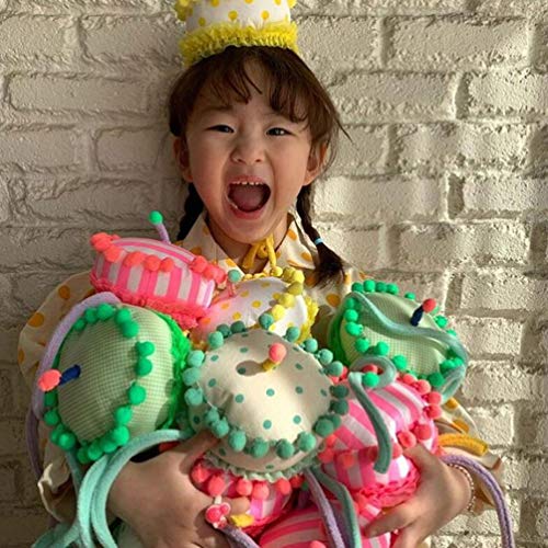 KESYOO ChapÃ©u de Vela de AniversÃ¡rio EngraÃ§ado ChapÃ©u de PelÃºcia Bolo de AniversÃ¡rio Novidade