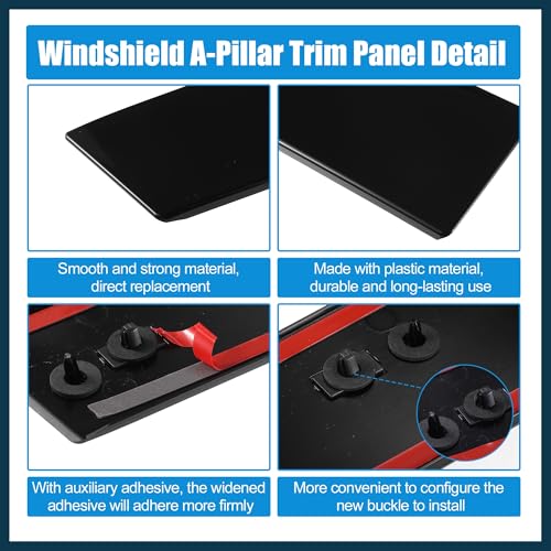 Paneles de pilar B para Ford Explorer 2011-2017 repuesto de cubiertas exteriores izquierda 3