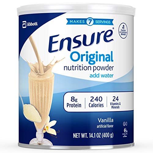 Ensure Original Nutrition Powder with 8 grams of protein, Meal Replacement, Vanilla, 6