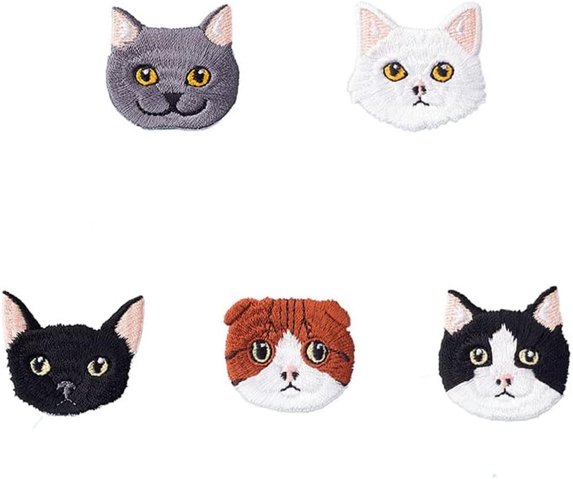 アイロン ワッペン 動物 アルファベット ベルクロ アップリケ おしゃれ 刺繍 入園 動物ヘッド 5点 セット 国内即発送 アイロン ワッペン 動物 アルファベット ベルクロ アップリケ おしゃれ 刺繍 入園 動物ヘッド 5点 セット 国内即発送