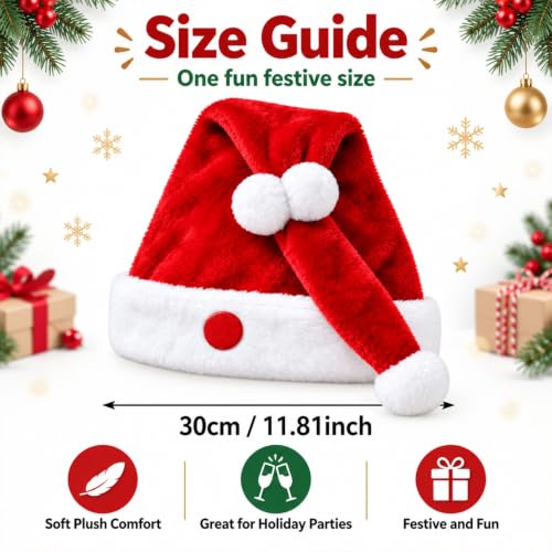Animated Santa Hat, Moving Christmas Hat with Funny Swinging Design (Red) - image 2