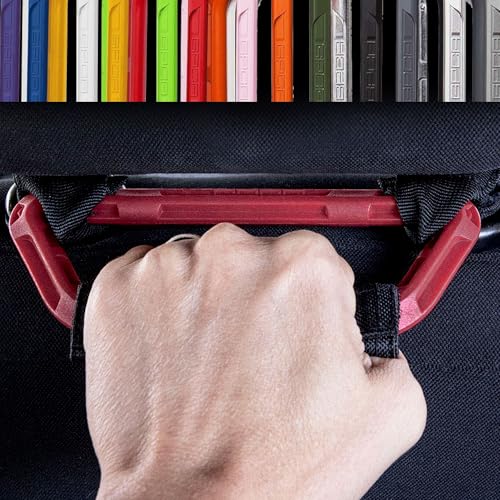 GP BackGrip LITE, Headrest Car Passenger Hand Grip for Truck & Car Wrangler JL JT JK Handle for Offroad, Kids & Seniors, Patented Jeep Accessories, Burgundy, Nylon ABS, 2-Pack