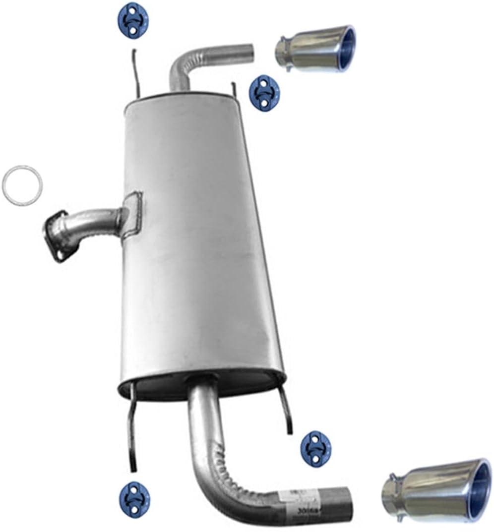 Dual Outler Rear Muffler with Chrome Tips for Mazda CX-5 CX5 2013-2023