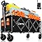 BTTN 120L Klappbarer Bollerwagen, 160kg (350LBS) Traglast Handwagen Faltbar mit Leisen Rädern, Bollerwagen für Garten, Camping, Einkaufen & Picknick, Faltbar Transportwagen mit Stabil Rädern, Schwarz