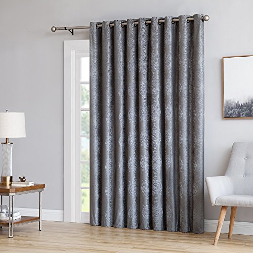 Asatex 1 Patio Door Size Panel Of 102” X 84” Gray Charcoal Color 100% Blackout Curtains. Total Sun Blocking Curtains Are Perfect For Sliding Glass Doors Or Extra Large Windows. Rob 102” X 84” Charcoal #TOP1