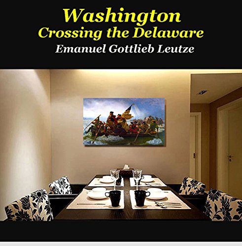 Eliteart- Washington Crossing The Delaware By Emanuel Gottlieb Leutze Oil Painting Reproduction Giclee Wall Art Canvas Prints #TOP1