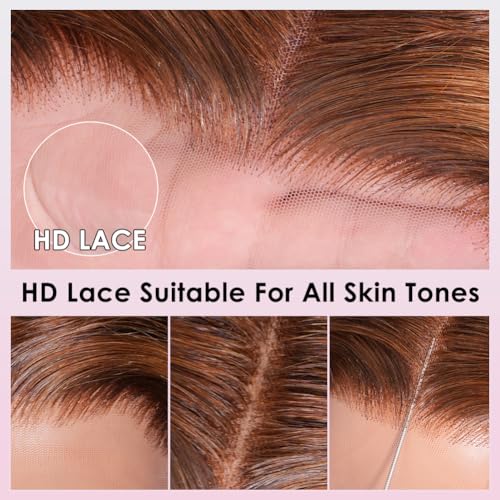 Image of CYNOSURE 13x4 Highlight Ombre Deep Curly Lace Front Wigs Human Hair 26Inch