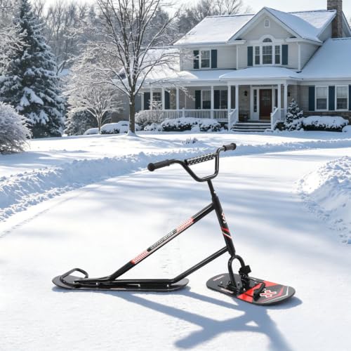 HUASSION Dual-Ski Snow Scooter Sled