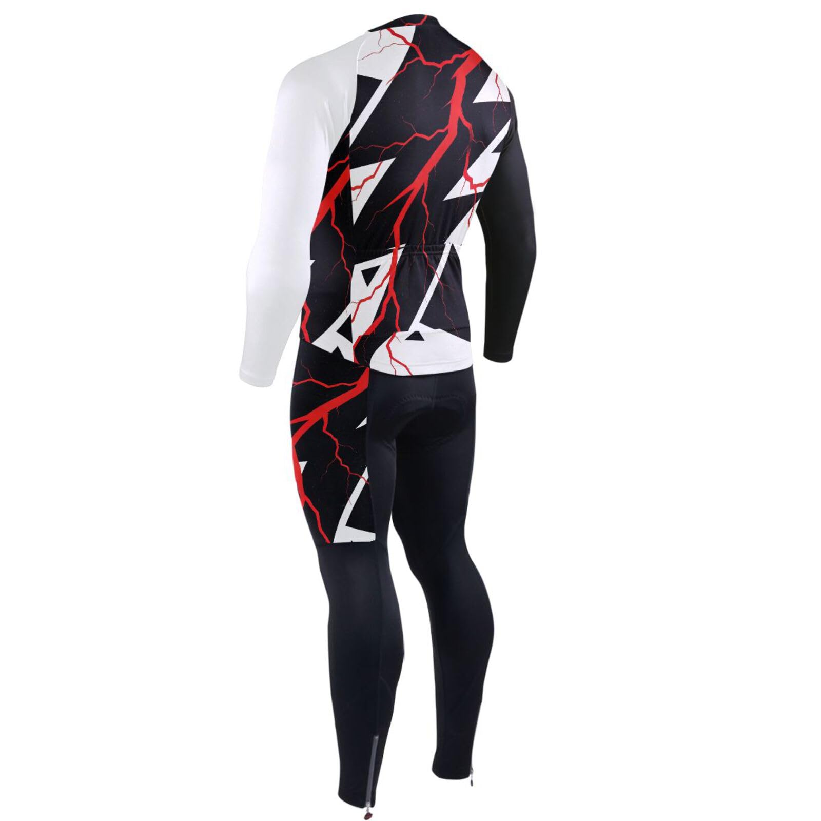 Radtrikot für Herren, mit Taschen, atmungsaktiv, 3D-gepolstert