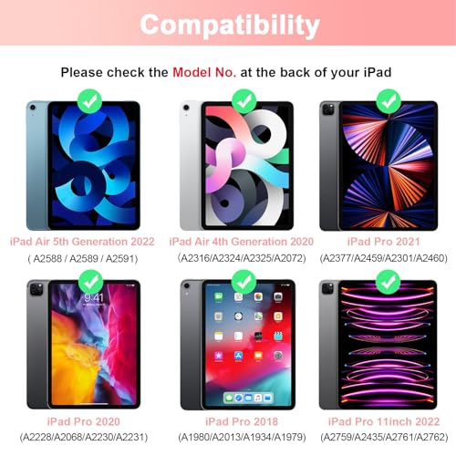 SOPPY Keyboard Case with Touchpad for iPad Air 11-inch (M3 2025 / M2 2024) & Air 4th/5th Gen 10.9" - Image 2