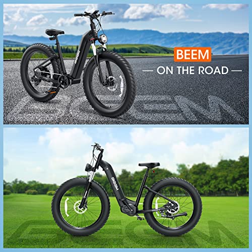 image for UDON BEEMONE Electric Bike for Adults, 1200w Brushless Motor Ebike, 26