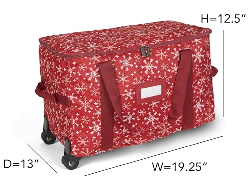 image for Covermates Keepsakes Rolling Adjustable Ornament Storage Bag – Heavy