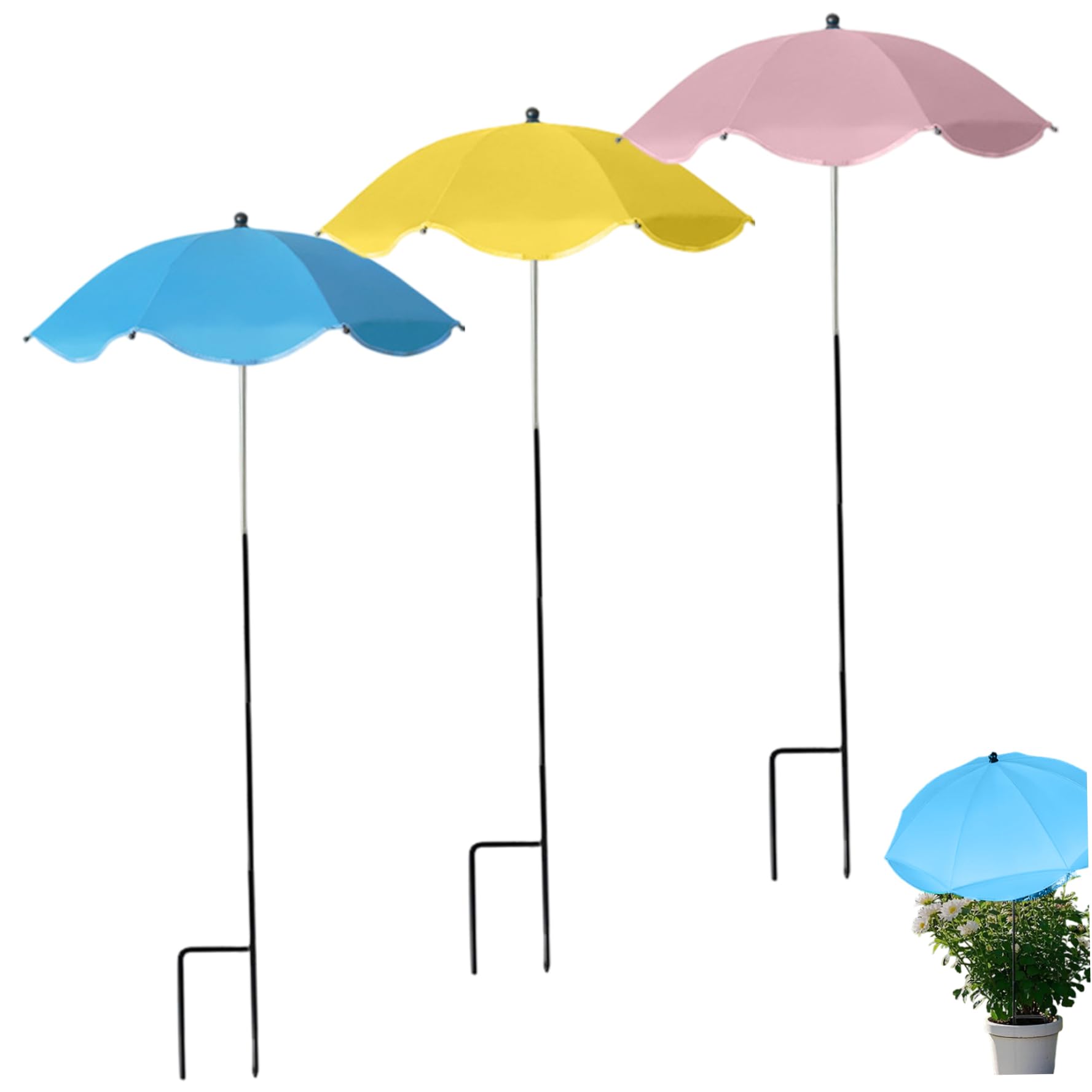 Pare-soleil 3 couleurs pour plantes en pot : créez un îlot de fraîcheur dans votre décoration jardin