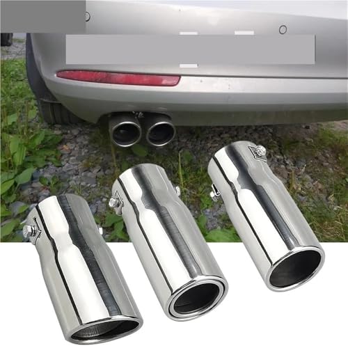 Embout d'échappement voiture en inox et sortie tuyau arrière décoratif 63.5mm - 2