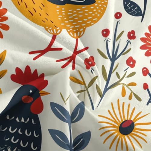 Housse de couette poussins 3D en microfibre douce avec fermeture éclair - 7
