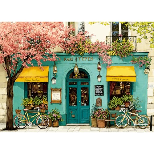 1000-Piece Retro Flower Shop Puzzle, 27.6 x 20.5 in