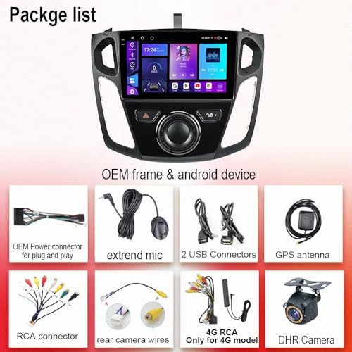 Radio Ford Focus 3 con Bluetooth y Airplay para vídeo HD 7