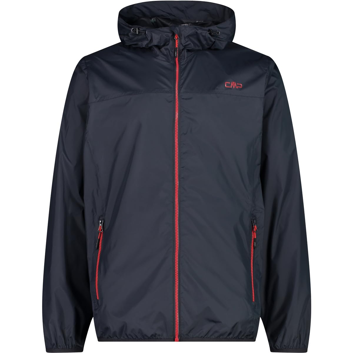 CMP - Regenjacke für Herren mit Kapuze, Anthrazit, 52
