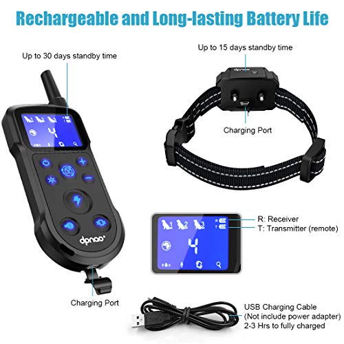 Dpnao Dog Training Collar With 2600Ft Remote, Electric Rechargeable Dog Shock Collars For Dogs 3 Training Modes, Waterproof, Beep, Shock And Vibration, Range, For Small Medium Large Dogs #TOP5