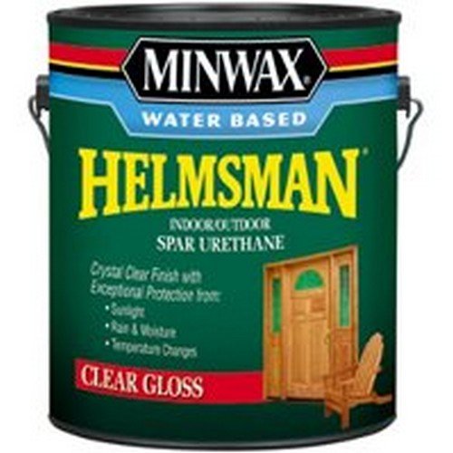 Minwax Water-Based Helmsman Spar Urethane Indoor, Outdoor Clear Gloss Crystal Clear 1 Gl