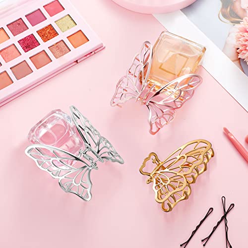 4 Pieces Of Butterfly Hair Clips Butterfly Hair Clamps Non Slip Claw Clips Gold Silver Rose Gold Hair Claw Alloy Hair Clamps Decorative Hair Accessories For Women Girls Thick Thin Hair #TOP6