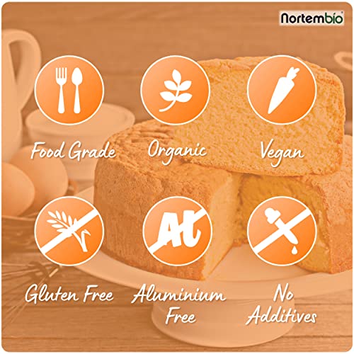 Nortembio Natron Pulver 700 g. Lebensmittelqualität Natriumbicarbonat. Aluminiumfrei Backpulver zum Kochen. Natürliches Backsoda mit E-Book Inklusiv.