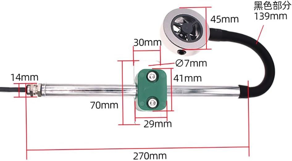 RS485 Wind Speed Sensor High-Precision Micro Adjustable Impeller Anemometer Wind Velocity Gauge with High Sensitivity 0-30m/s（0-10V, 0-30m-s）